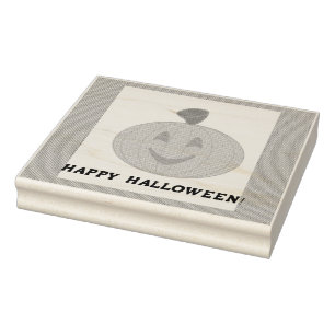 Fröhliches Halloween Gummistempel