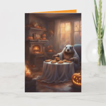 Fröhliches Halloween-Haus von Fr. Beaver
