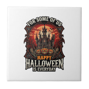 Fröhliches Halloween ist jeden Tag Spukschloss Kür Fliese
