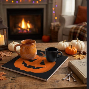 Fröhliches Halloween Jack O Lantern Illustrative K Fliese