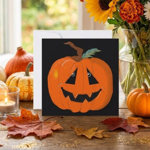 Fröhliches Halloween Jack O Lantern Illustrative K Karte