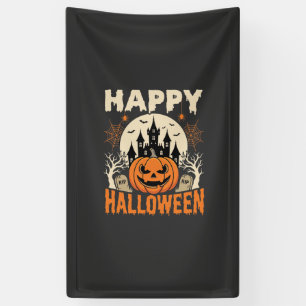 Fröhliches Halloween Jack O Lantern Verzaubertes S Banner