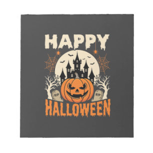 Fröhliches Halloween Jack O Lantern Verzaubertes S Notizblock