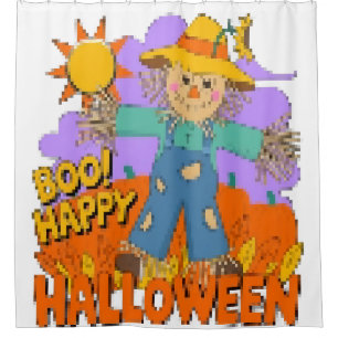 Fröhliches Halloween Junge  Duschvorhang