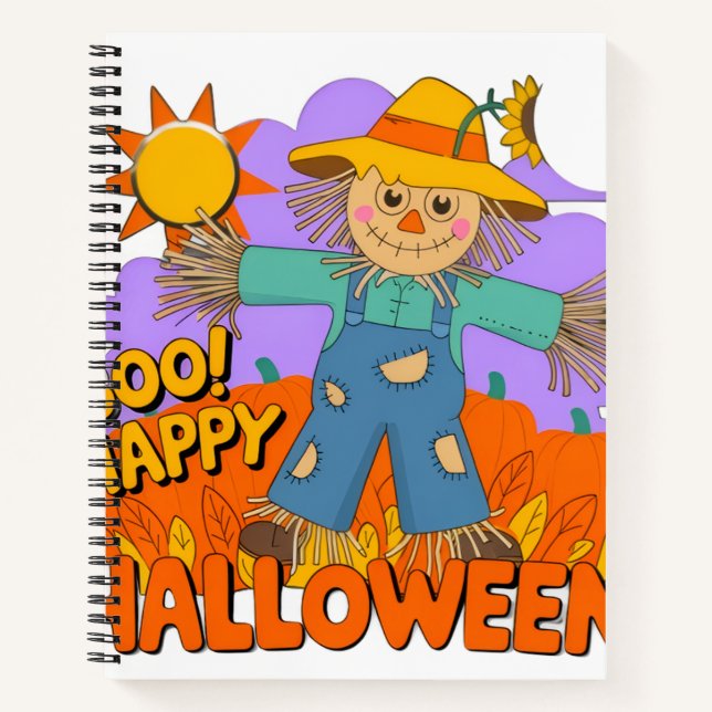 Fröhliches Halloween Junge  Notizbuch (Vorderseite)