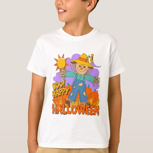 Fröhliches Halloween Junge  T-Shirt (Vorderseite)