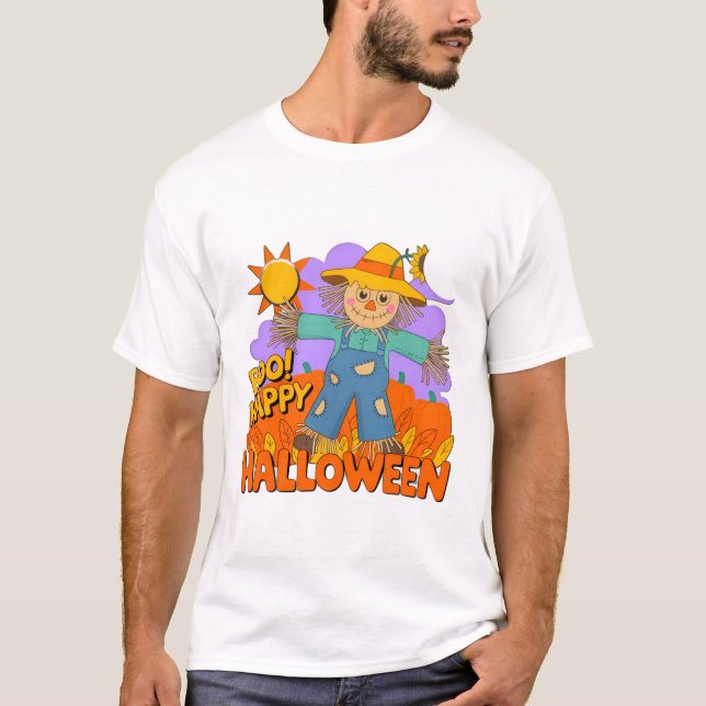 Fröhliches Halloween Junge  T-Shirt (Vorderseite)