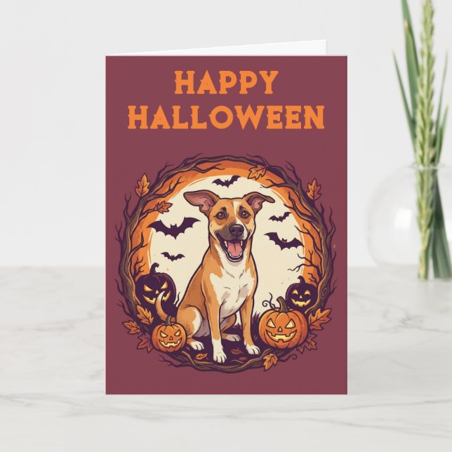 Fröhliches Halloween Karte (Vorderseite)