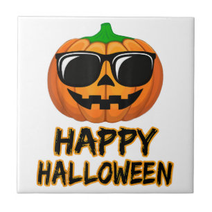 Fröhliches Halloween-Kostüm Funny Pumpkin Men Wome Fliese