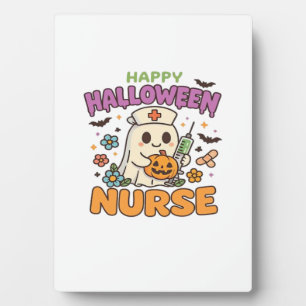 Fröhliches Halloween-Krankenschwester-Shirt � Süße Fotoplatte