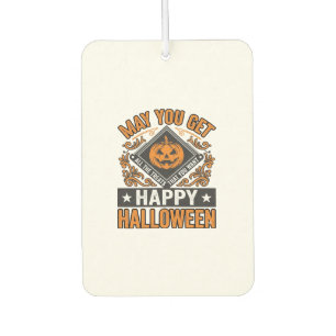 Fröhliches Halloween Kürbis Geschenke Vintage Autolufterfrischer