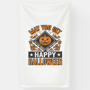 Fröhliches Halloween Kürbis Geschenke Vintage Banner