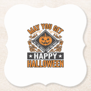 Fröhliches Halloween Kürbis Geschenke Vintage Untersetzer