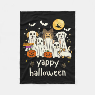 Fröhliches Halloween Lustiger Hund Geister Hallowe Fleecedecke