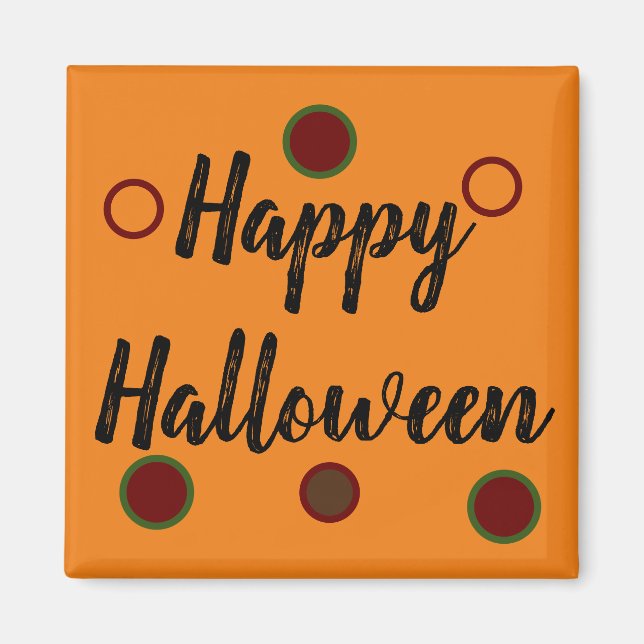 Fröhliches Halloween Magnet (Vorne)