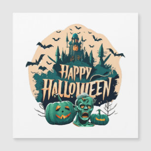 Fröhliches Halloween Magnetkarte