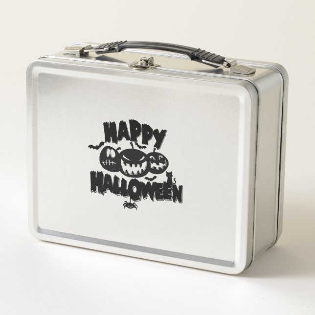 Fröhliches Halloween Metall Brotdose (Vorderseite)