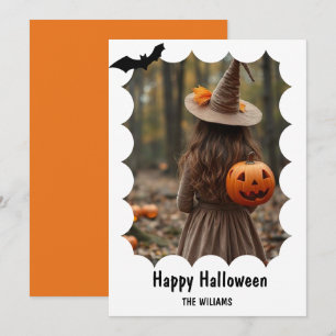 Fröhliches Halloween Modernes Ein-Foto Feiertagskarte
