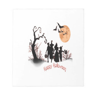 Fröhliches Halloween Notizblock