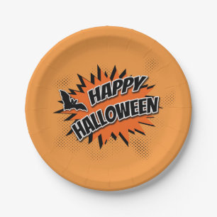 Fröhliches Halloween Pappteller