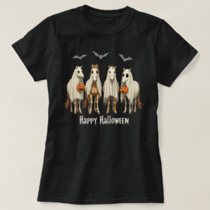 Fröhliches Halloween Pferd Geist Gruselige Jahresz T-Shirt