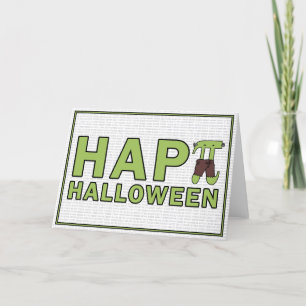Fröhliches Halloween Pi Frankenstein Mathe-Geek Feiertagskarte