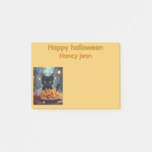 Fröhliches Halloween Pommes und Ketchup Post-it Klebezettel