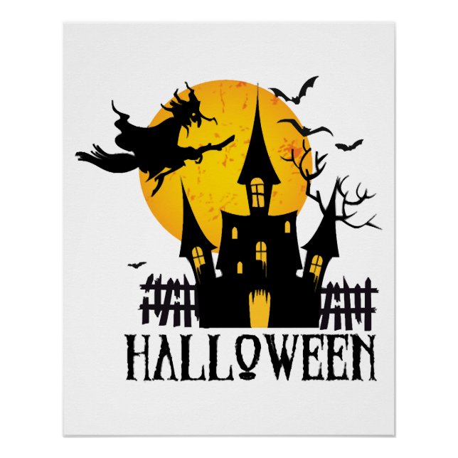 Fröhliches Halloween Poster (Vorderseite)