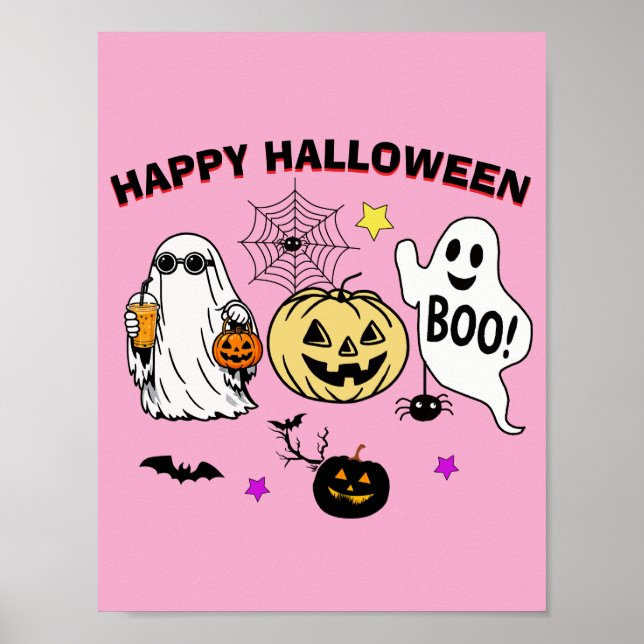 Fröhliches Halloween Poster (Vorne)
