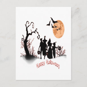 Fröhliches Halloween Postkarte