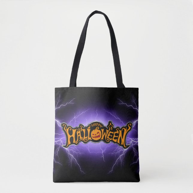 Fröhliches Halloween Ruby Eyed Pumpkin Purple Ligh (Vorderseite)