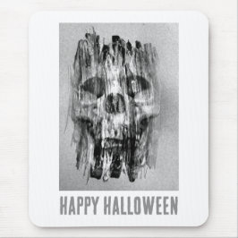 Fröhliches Halloween. Schädel in Not Mousepad