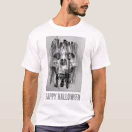 Fröhliches Halloween. Schädel in Not T-Shirt