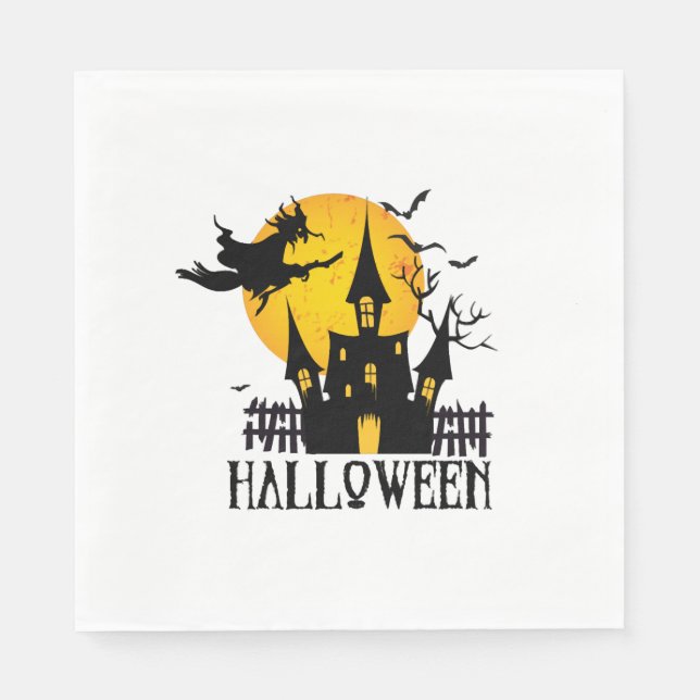 Fröhliches Halloween Serviette (Vorderseite)