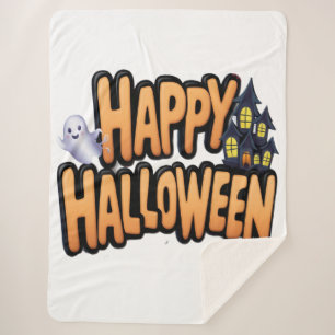 Fröhliches Halloween Sherpadecke