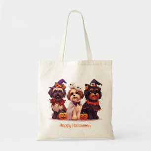 Fröhliches Halloween Shih Tzu Hunde Tragetasche