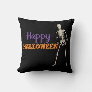 Fröhliches Halloween-Skelett-Dekor Kissen