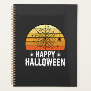 Fröhliches Halloween Spinnennetz Sonnenuntergang D Planer