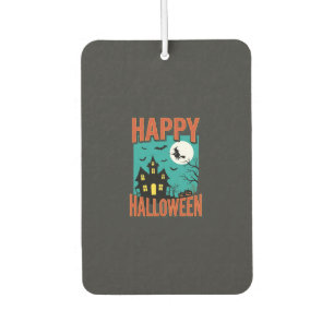 Fröhliches Halloween Spukhaus Hexen Design Autolufterfrischer