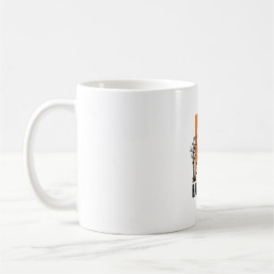 Fröhliches Halloween Spukhaus Vintage-Grafik_1 Kaffeetasse
