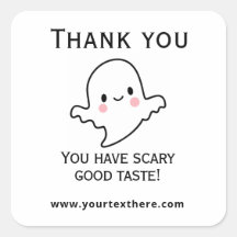 Fröhliches Halloween-Sticker - Süßer Kawaii-Geist