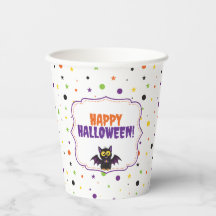 Fröhliches Halloween Süße Vampirfledermaus Punkte 