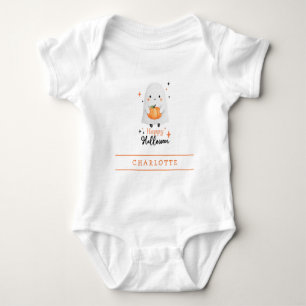 Fröhliches Halloween Süßer Geist Benutzerdefiniert Baby Strampler