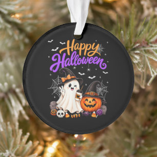 Fröhliches Halloween Süßer Geist Kürbis Gruselig Ornament