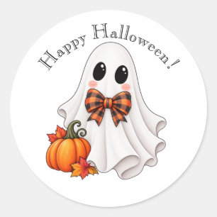 Fröhliches Halloween Süßes Mädchen Geist Aufkleber