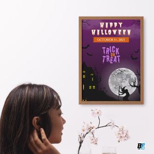 Fröhliches Halloween - Süßes oder Saures Dunkle Na Poster
