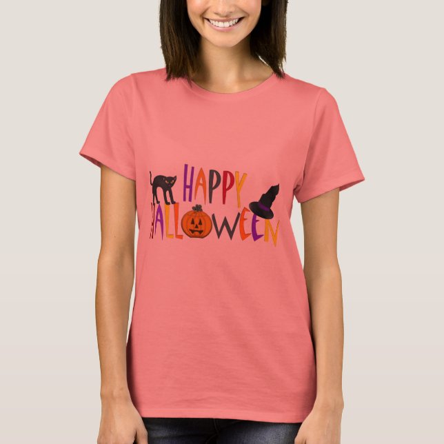 Fröhliches Halloween T-Shirt (Vorderseite)
