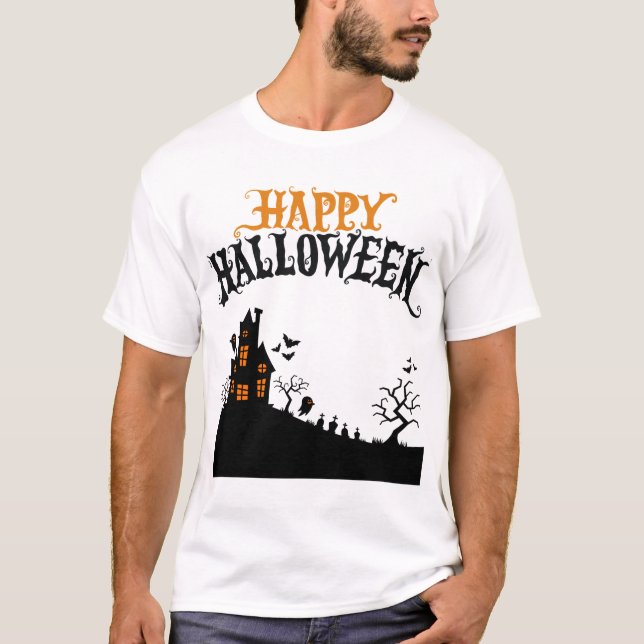 Fröhliches Halloween T-Shirt (Vorderseite)