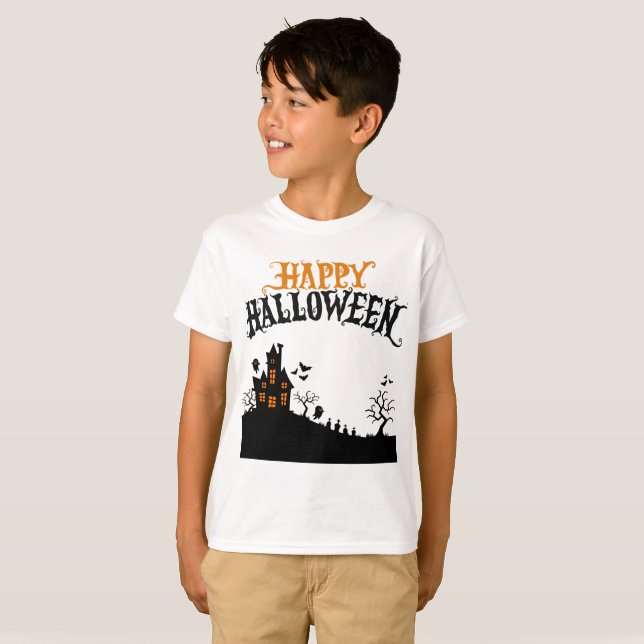 Fröhliches Halloween T-Shirt (Vorne ganz)
