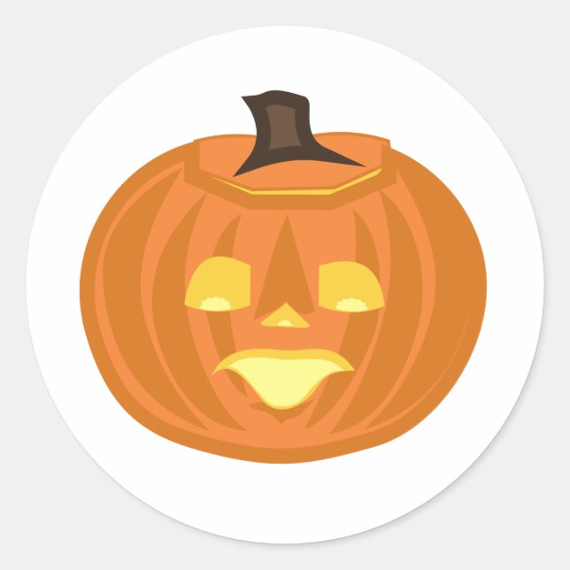 Fröhliches Halloween-Thema  Runder Aufkleber (Vorderseite)